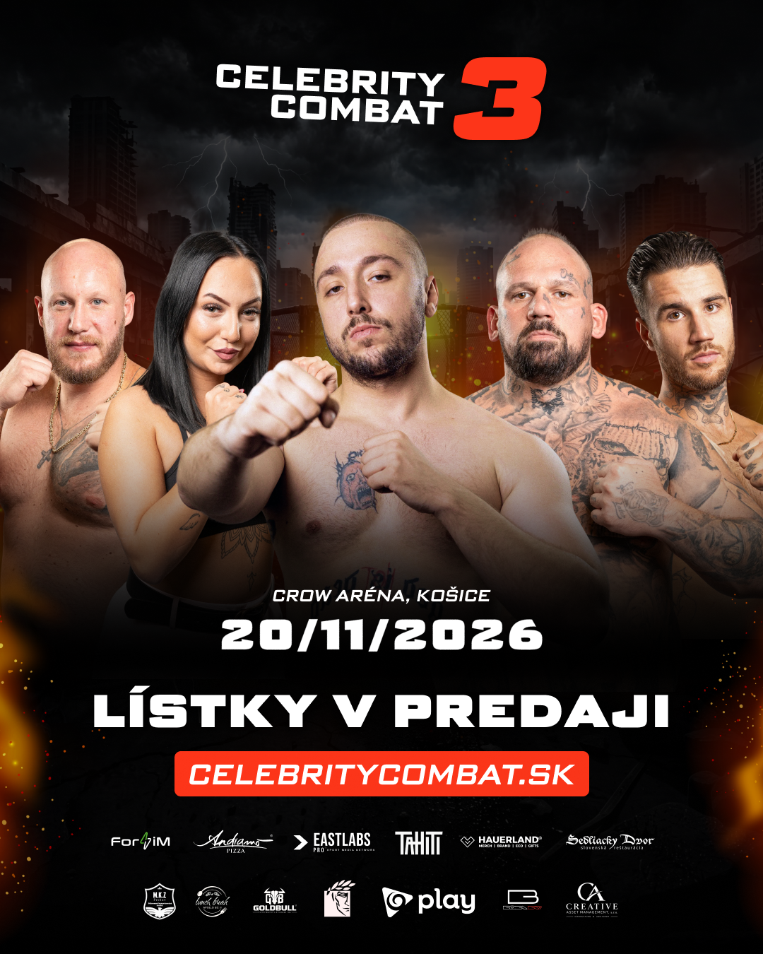 Celebrity Combat 3 - Lístky v predaji