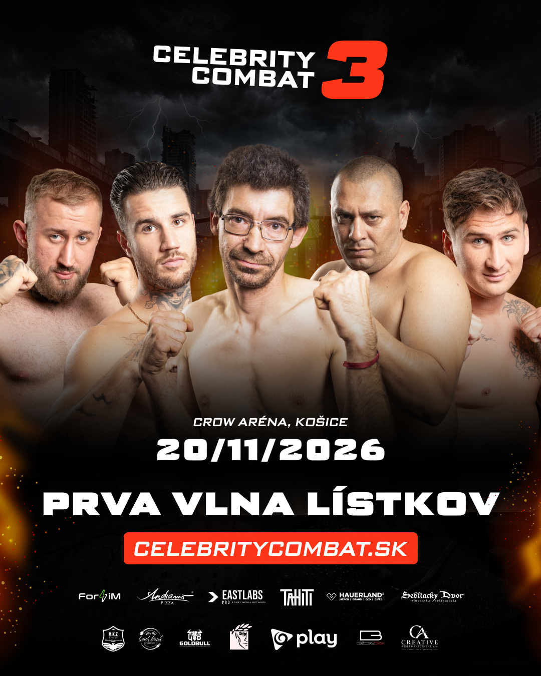 Celebrity Combat 3 - Prvá vlna lístkov